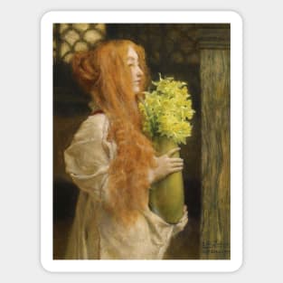 Spring Flowers by Lawrence Alma-Tadema Sticker